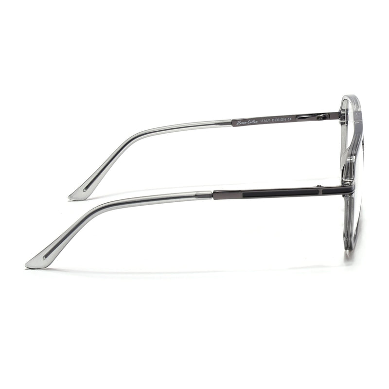 EyeJack Titex Shine Grey Wayfarer Eyeglasses for Men & Women (18904CL274-C5)