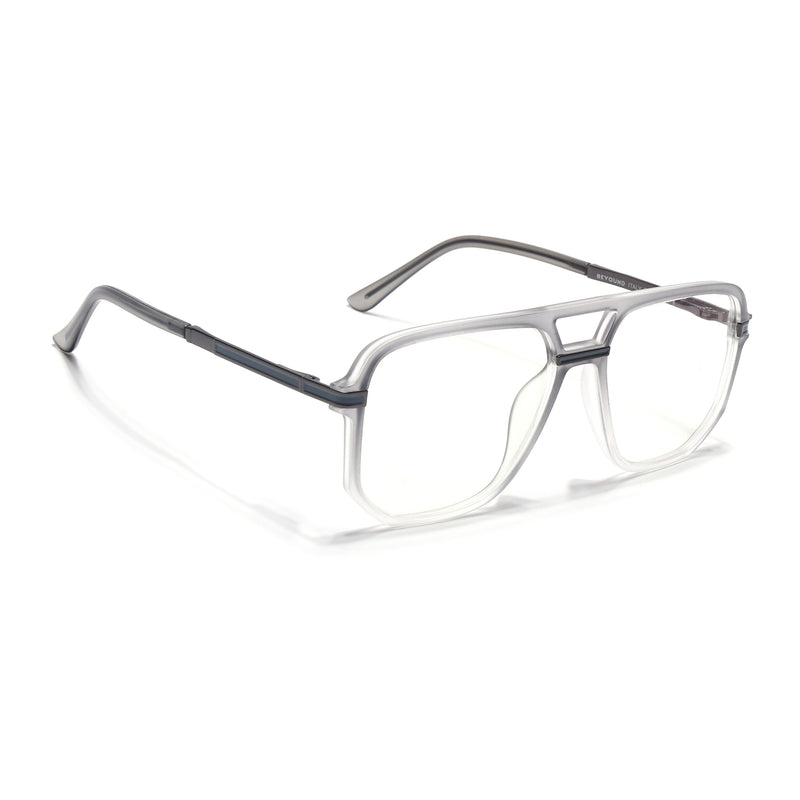 EyeJack Titex Matt Grey Wayfarer Eyeglasses for Men & Women (18904CL275-C6)