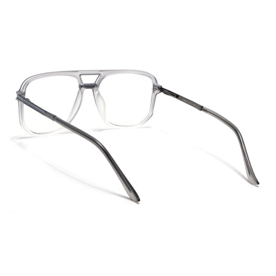 EyeJack Titex Matt Grey Wayfarer Eyeglasses for Men & Women (18904CL275-C6)
