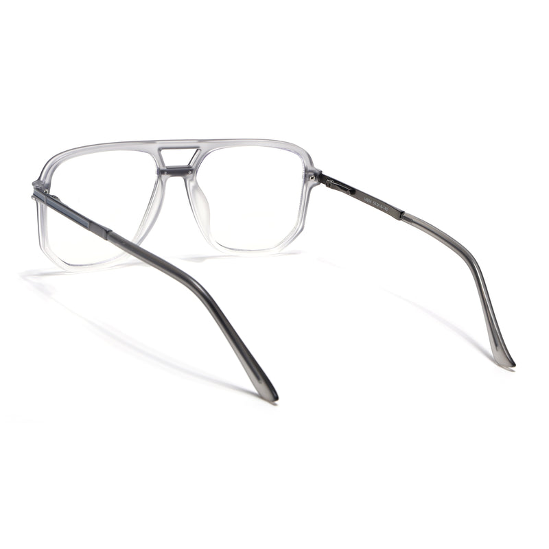 EyeJack Titex Matt Grey Wayfarer Eyeglasses for Men & Women (18904CL275-C6)