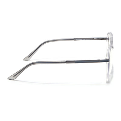 EyeJack Titex Matt Grey Wayfarer Eyeglasses for Men & Women (18904CL275-C6)