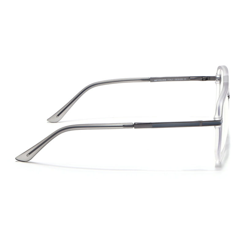 EyeJack Titex Matt Grey Wayfarer Eyeglasses for Men & Women (18904CL275-C6)