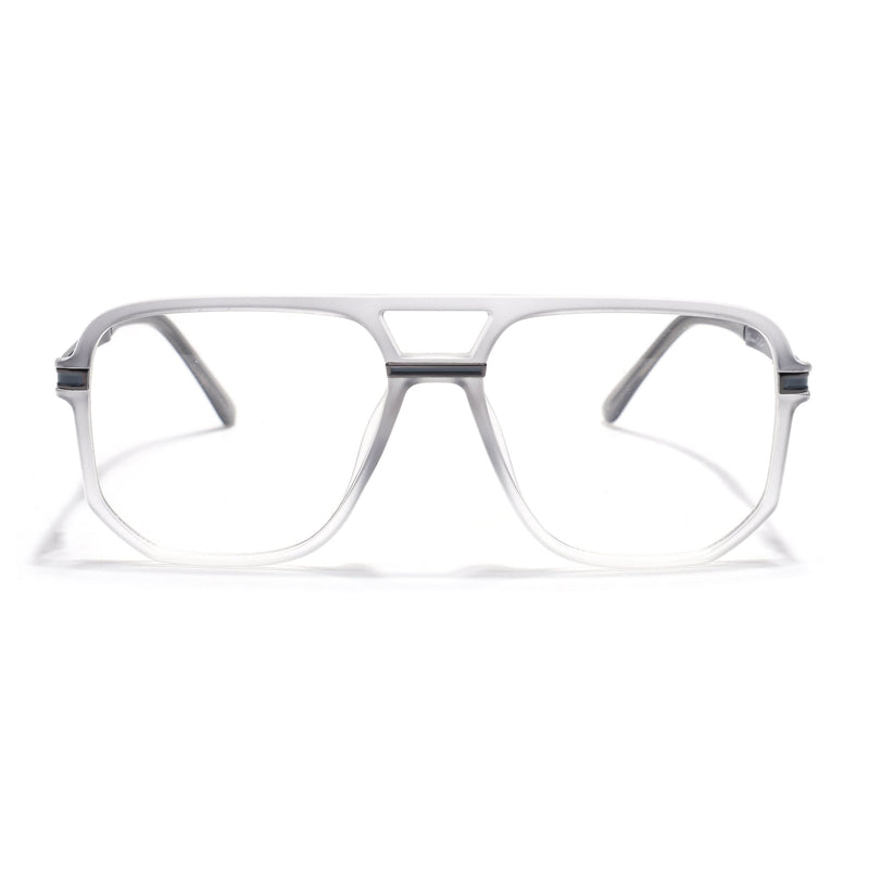 EyeJack Titex Matt Grey Wayfarer Eyeglasses for Men & Women (18904CL275-C6)