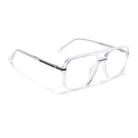 EyeJack Titex Transparent Wayfarer Eyeglasses for Men & Women (18904CL276-C7)