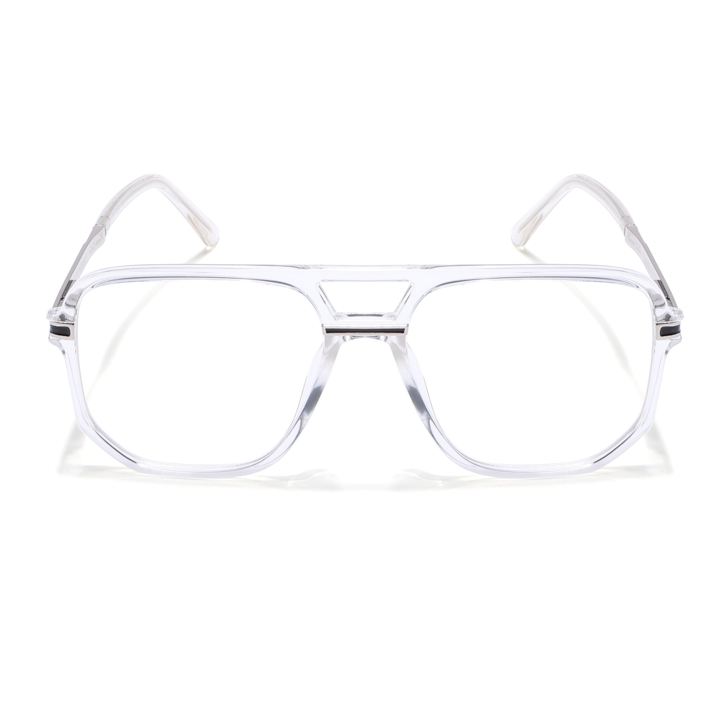 EyeJack Titex Transparent Wayfarer Eyeglasses for Men & Women (18904CL276-C7)