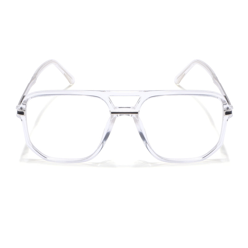 EyeJack Titex Transparent Wayfarer Eyeglasses for Men & Women (18904CL276-C7)
