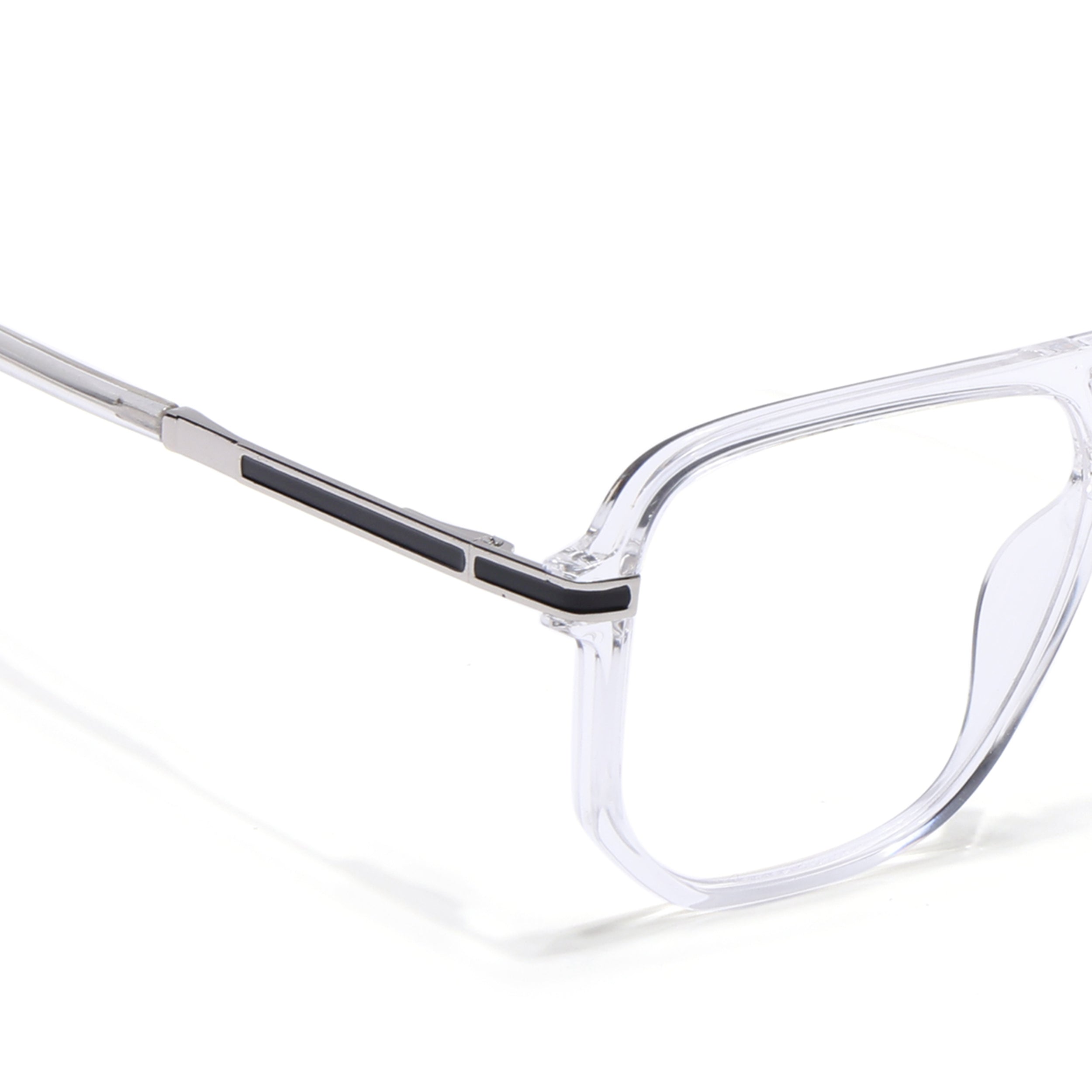 EyeJack Titex Transparent Wayfarer Eyeglasses for Men & Women (18904CL276-C7)