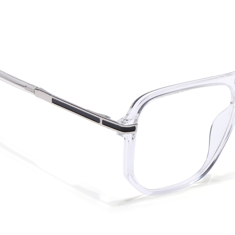 EyeJack Titex Transparent Wayfarer Eyeglasses for Men & Women (18904CL276-C7)