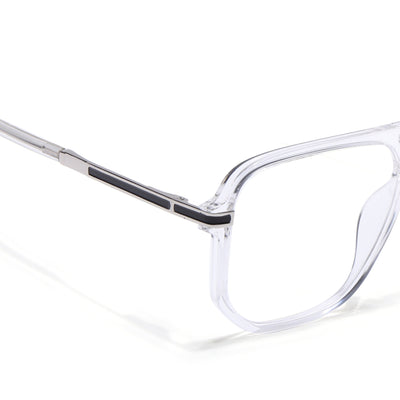 EyeJack Titex Transparent Wayfarer Eyeglasses for Men & Women (18904CL276-C7)