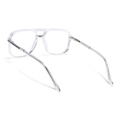 EyeJack Titex Transparent Wayfarer Eyeglasses for Men & Women (18904CL276-C7)