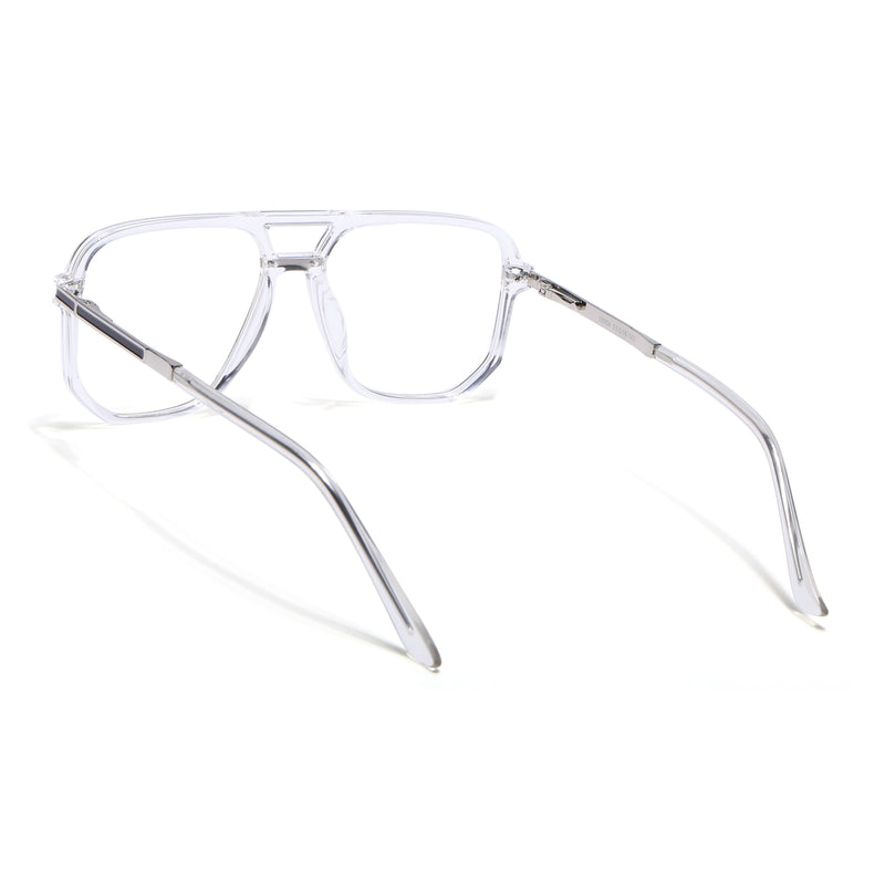 EyeJack Titex Transparent Wayfarer Eyeglasses for Men & Women (18904CL276-C7)