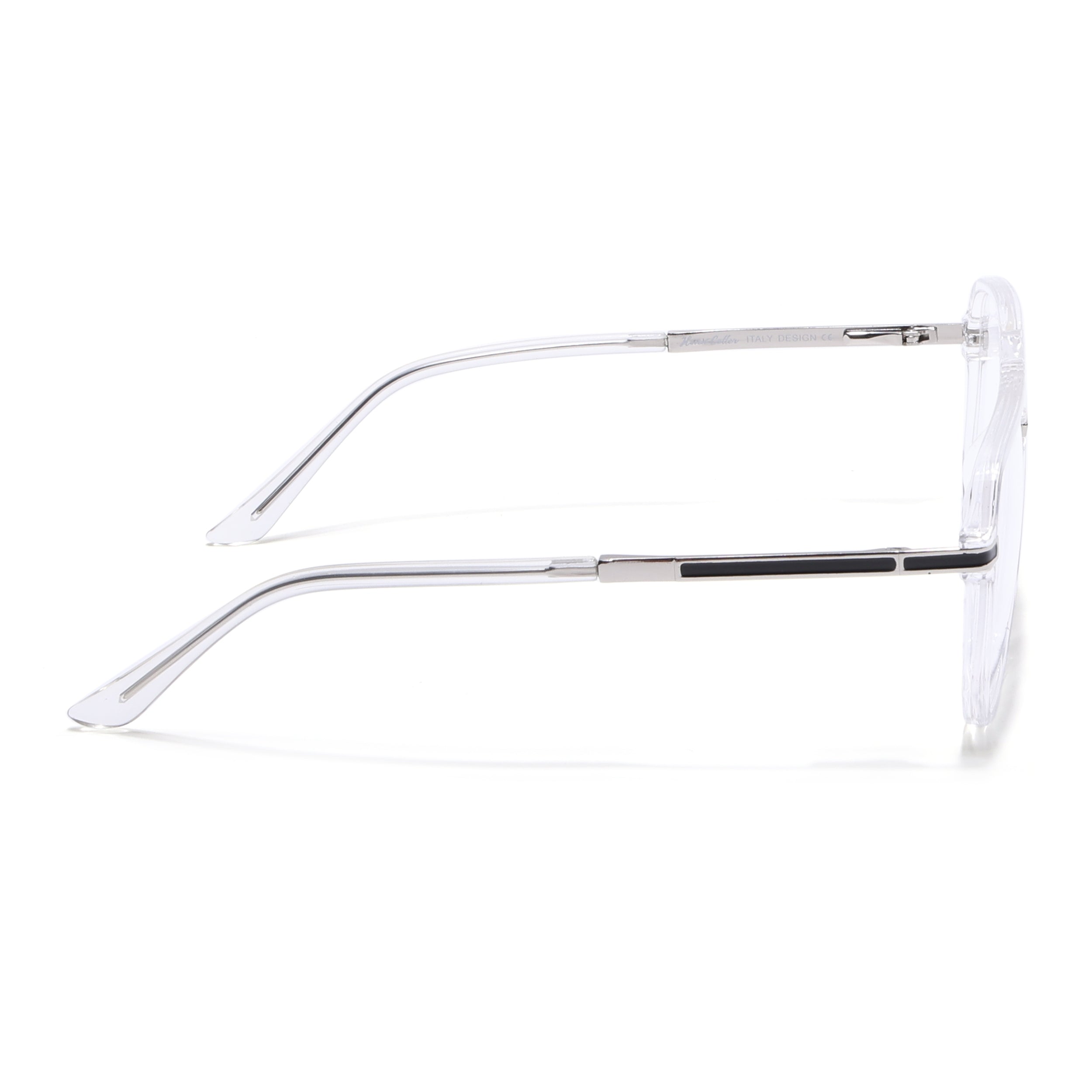 EyeJack Titex Transparent Wayfarer Eyeglasses for Men & Women (18904CL276-C7)