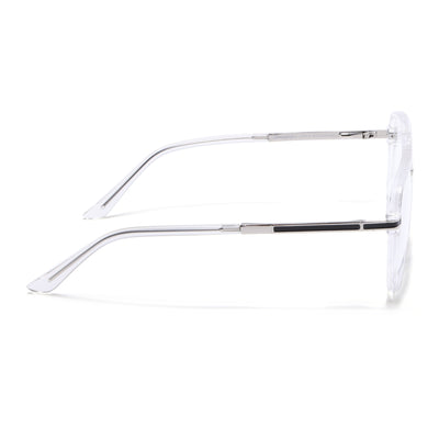 EyeJack Titex Transparent Wayfarer Eyeglasses for Men & Women (18904CL276-C7)
