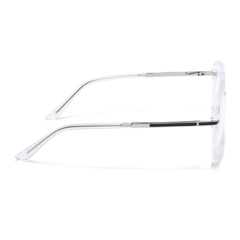 EyeJack Titex Transparent Wayfarer Eyeglasses for Men & Women (18904CL276-C7)
