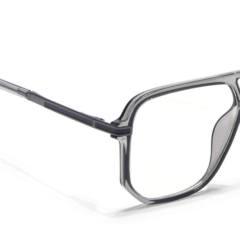 EyeJack Titex Green Wayfarer Eyeglasses for Men & Women (18904CL278-C9)