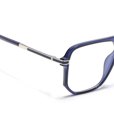 EyeJack Titex Blue Wayfarer Eyeglasses for Men & Women (18904CL279-C10)