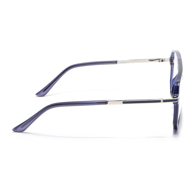 EyeJack Titex Blue Wayfarer Eyeglasses for Men & Women (18904CL279-C10)