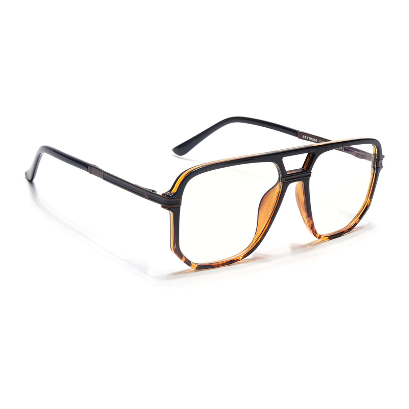 EyeJack Titex Demi Brown Wayfarer Eyeglasses for Men & Women (18904CL280-C11)