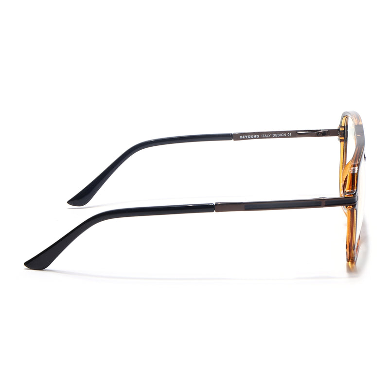 EyeJack Titex Demi Brown Wayfarer Eyeglasses for Men & Women (18904CL280-C11)