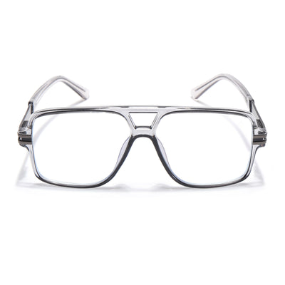 EyeJack Titex Shine Grey Wayfarer Eyeglasses for Men & Women (18905CL285-C5)