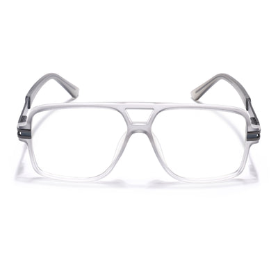 EyeJack Titex Matt Grey Wayfarer Eyeglasses for Men & Women (18905CL286-C6)