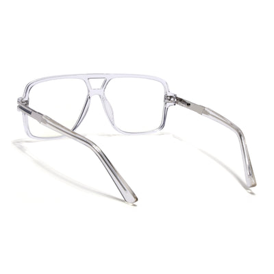EyeJack Titex Transparent Wayfarer Eyeglasses for Men & Women (18905CL287-C7)
