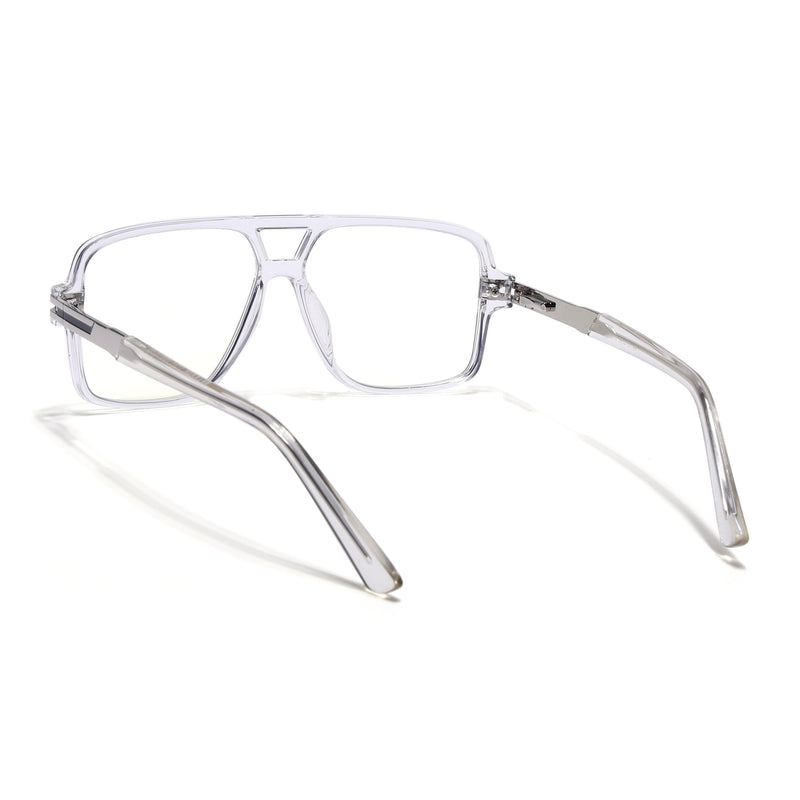 EyeJack Titex Transparent Wayfarer Eyeglasses for Men & Women (18905CL287-C7)