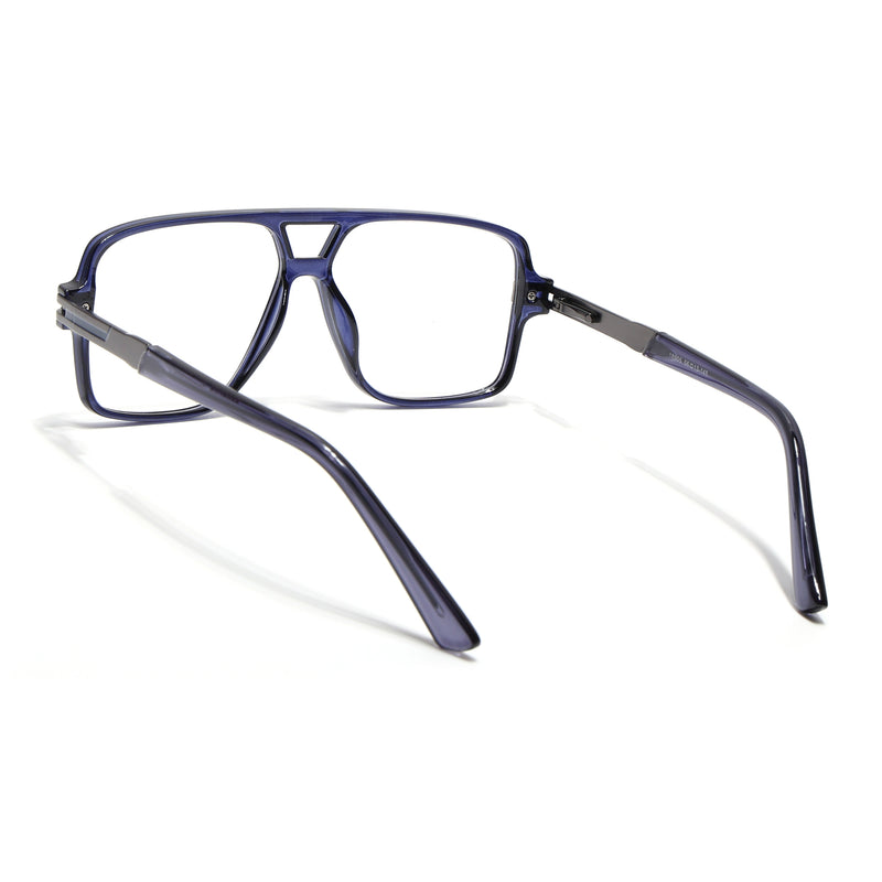EyeJack Titex Blue Wayfarer Eyeglasses for Men & Women (18905CL290-C10)
