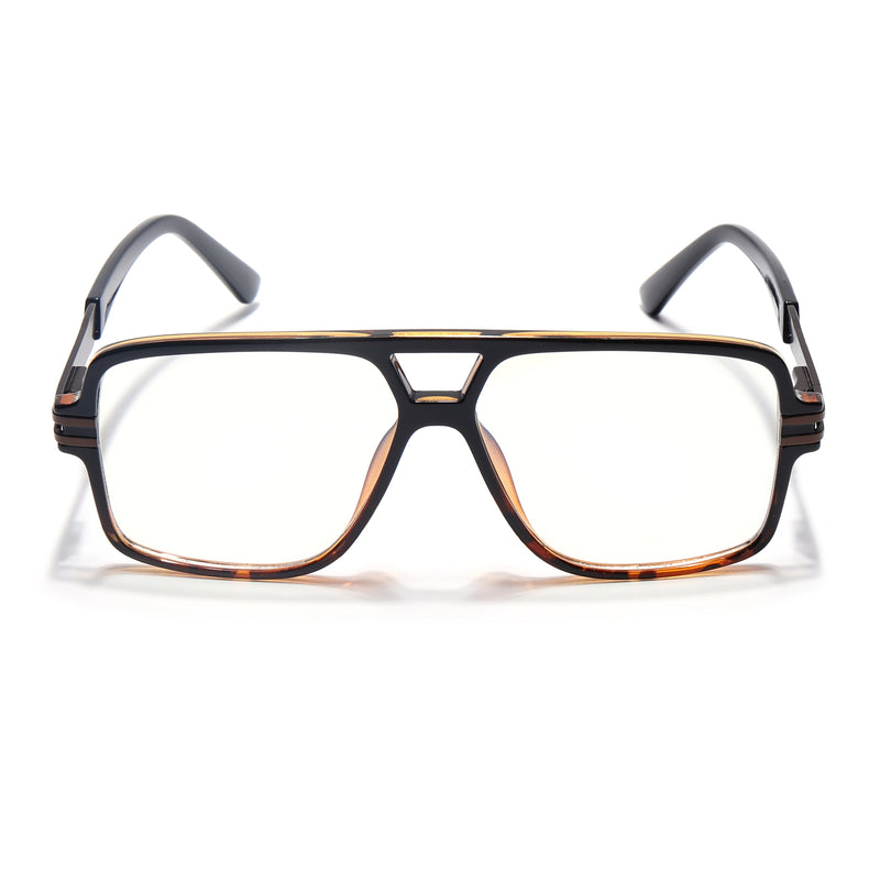 EyeJack Titex Demi Brown Wayfarer Eyeglasses for Men & Women (18905CL291-C11)