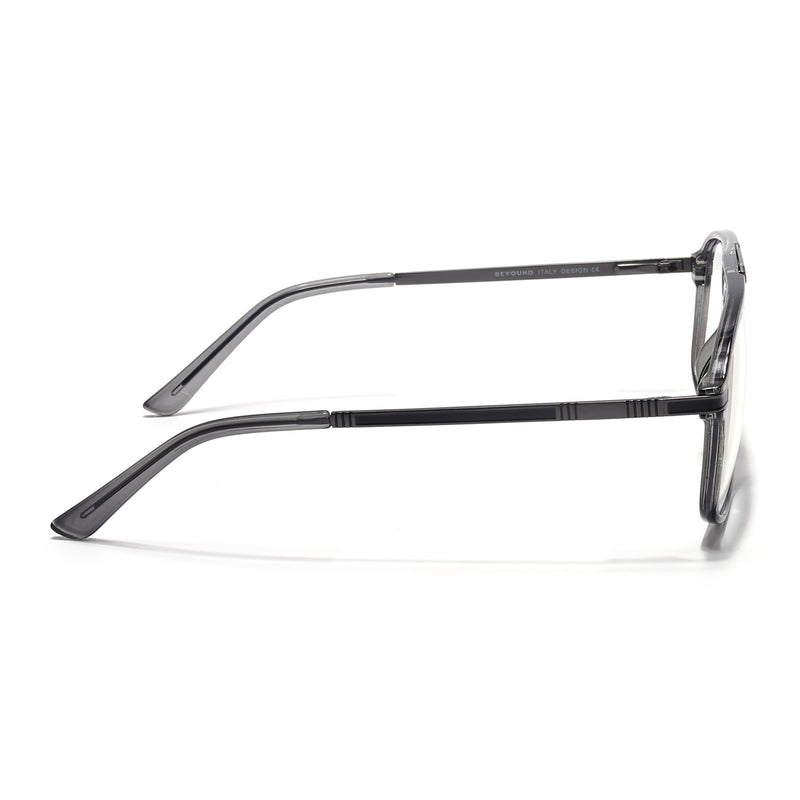 EyeJack Titex Shine Grey Aviator Eyeglasses for Men & Women (18906CL296-C5)