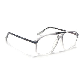EyeJack Titex Matt Grey Aviator Eyeglasses for Men & Women (18906CL297-C6)