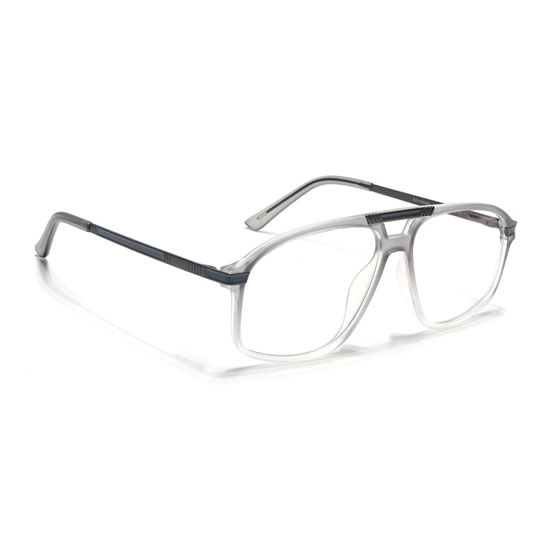EyeJack Titex Matt Grey Aviator Eyeglasses for Men & Women (18906CL297-C6)
