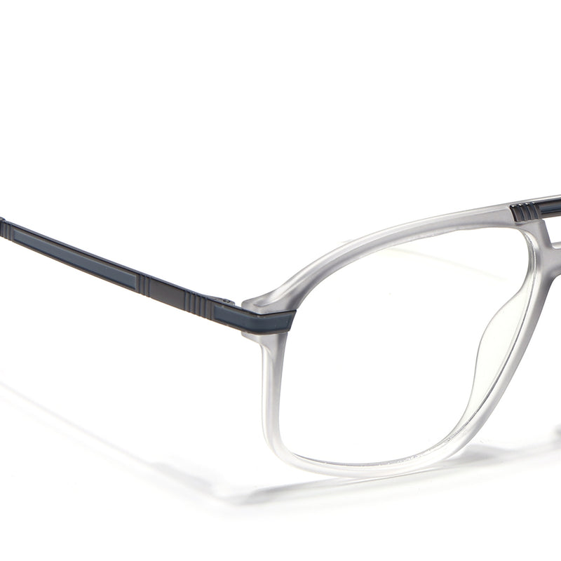 EyeJack Titex Matt Grey Aviator Eyeglasses for Men & Women (18906CL297-C6)