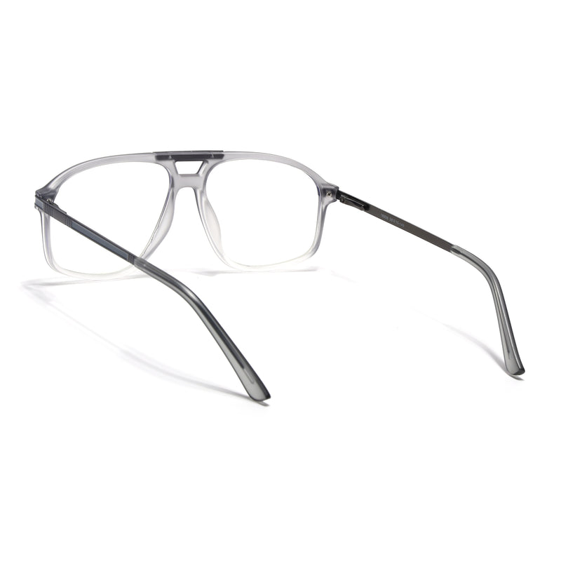 EyeJack Titex Matt Grey Aviator Eyeglasses for Men & Women (18906CL297-C6)