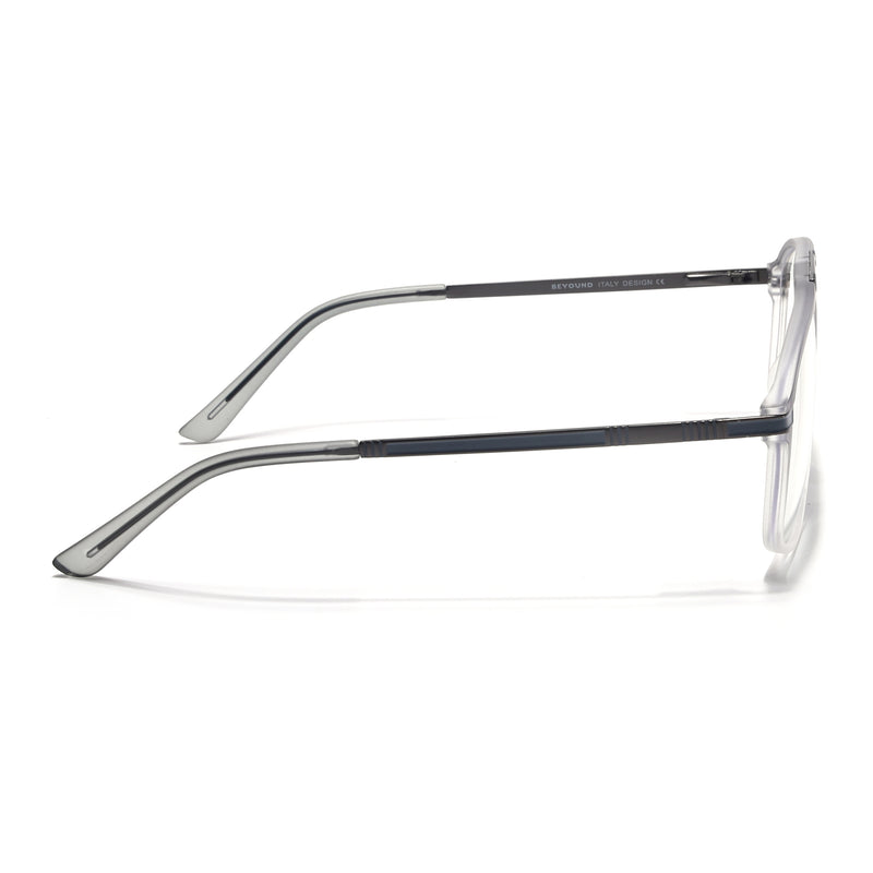 EyeJack Titex Matt Grey Aviator Eyeglasses for Men & Women (18906CL297-C6)