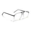 EyeJack Titex Matt Grey Aviator Eyeglasses for Men & Women (18906CL297-C6)