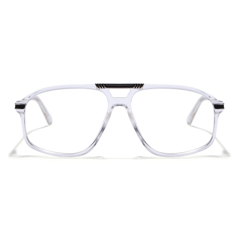 EyeJack Titex Transparent Aviator Eyeglasses for Men & Women (18906CL298-C7)