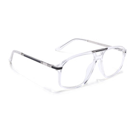 EyeJack Titex Transparent Aviator Eyeglasses for Men & Women (18906CL298-C7)