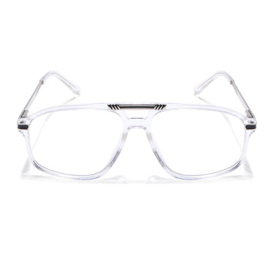 EyeJack Titex Transparent Aviator Eyeglasses for Men & Women (18906CL298-C7)