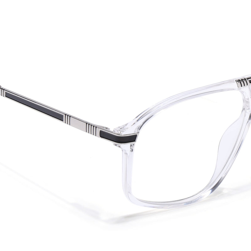 EyeJack Titex Transparent Aviator Eyeglasses for Men & Women (18906CL298-C7)