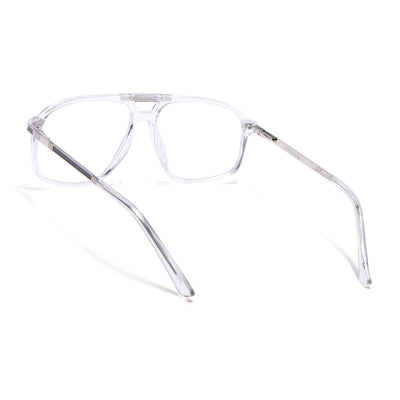 EyeJack Titex Transparent Aviator Eyeglasses for Men & Women (18906CL298-C7)