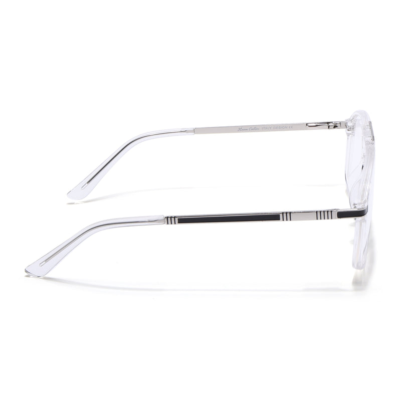 EyeJack Titex Transparent Aviator Eyeglasses for Men & Women (18906CL298-C7)