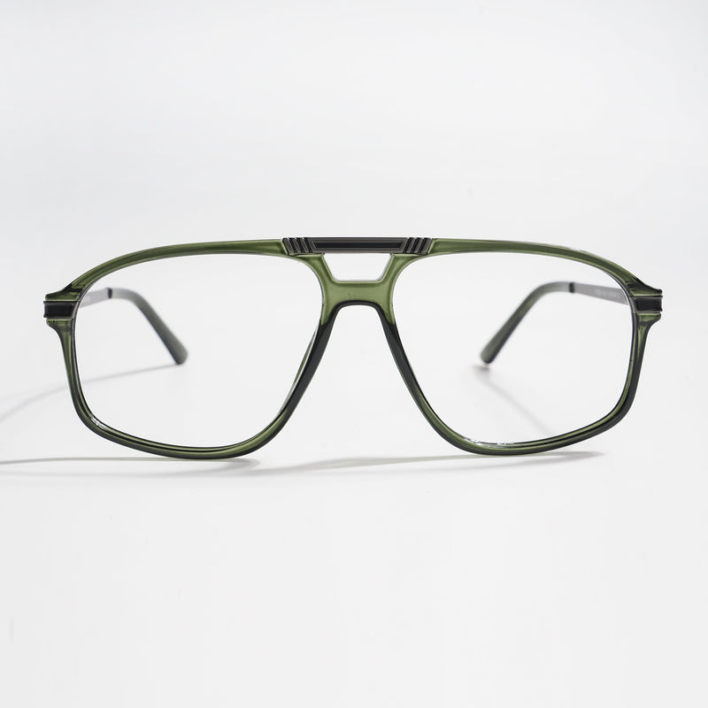EyeJack Titex Green Aviator Eyeglasses for Men & Women (18906CL300-C9)