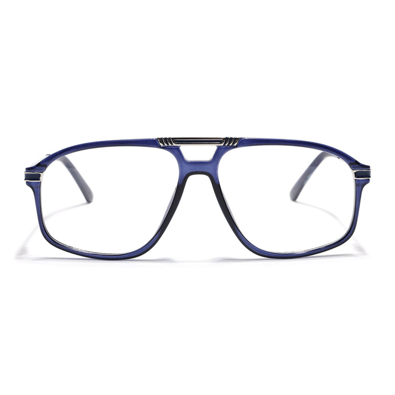 EyeJack Titex Blue Aviator Eyeglasses for Men & Women (18906CL301-C10)