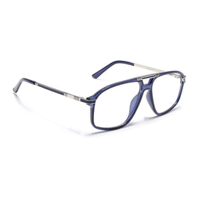EyeJack Titex Blue Aviator Eyeglasses for Men & Women (18906CL301-C10)