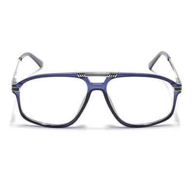 EyeJack Titex Blue Aviator Eyeglasses for Men & Women (18906CL301-C10)