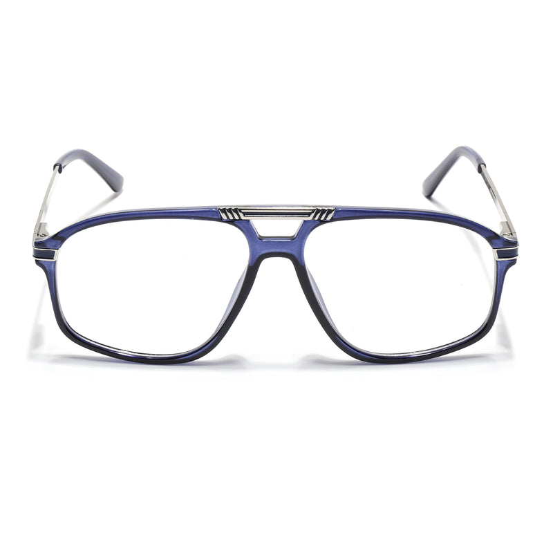 EyeJack Titex Blue Aviator Eyeglasses for Men & Women (18906CL301-C10)