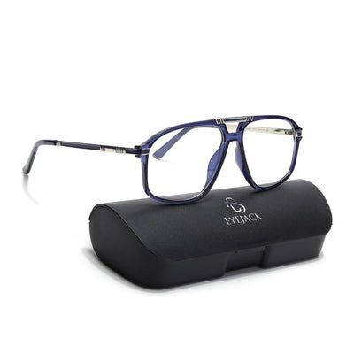 EyeJack Titex Blue Aviator Eyeglasses for Men & Women (18906CL301-C10)