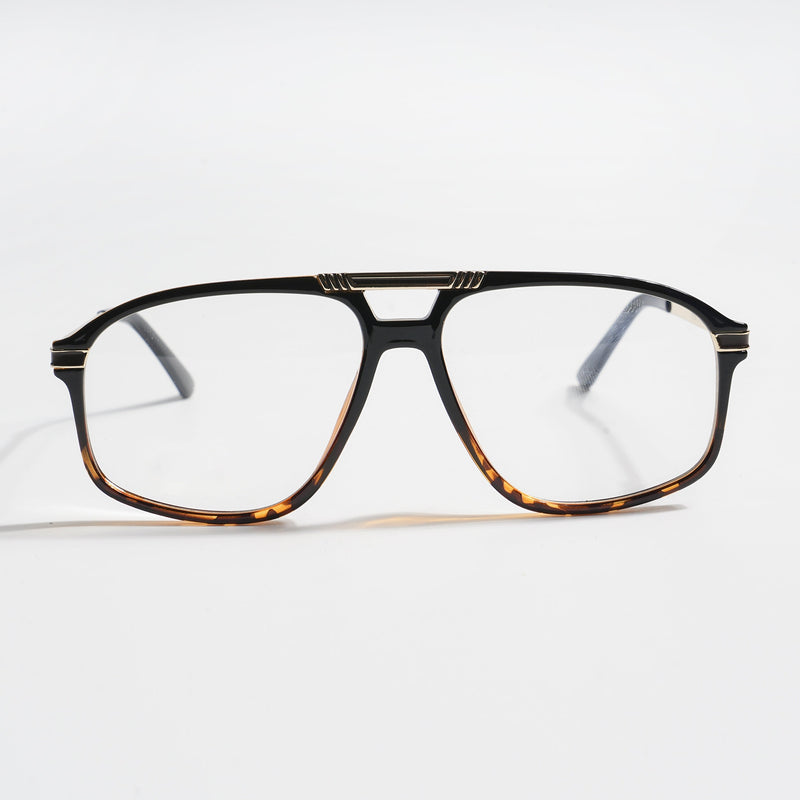 EyeJack Titex Demi Brown Aviator Eyeglasses for Men & Women (18906CL302-C11)