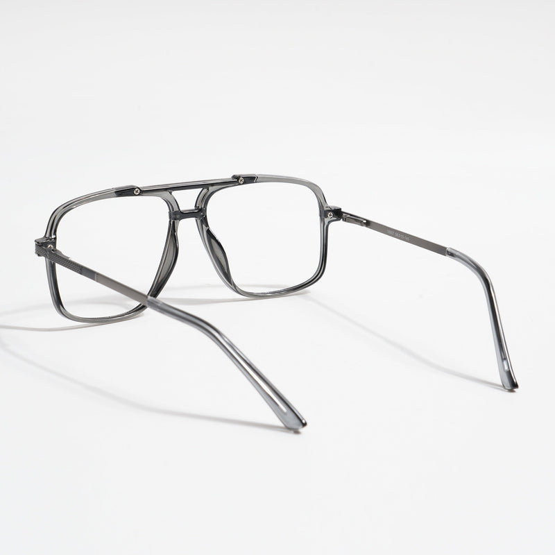 EyeJack Titex Shine Grey Wayfarer Eyeglasses for Men & Women (18907CL307-C5)
